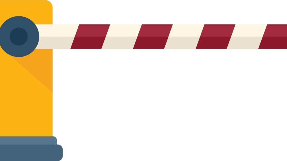 Mp59773156 Barrier Icon Flat Vector Safety Gate