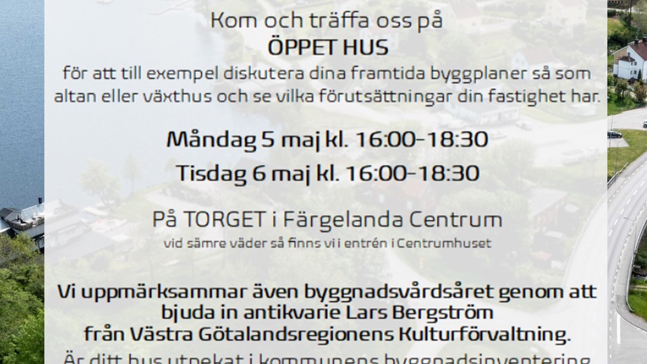 Affisch Öppet Hus