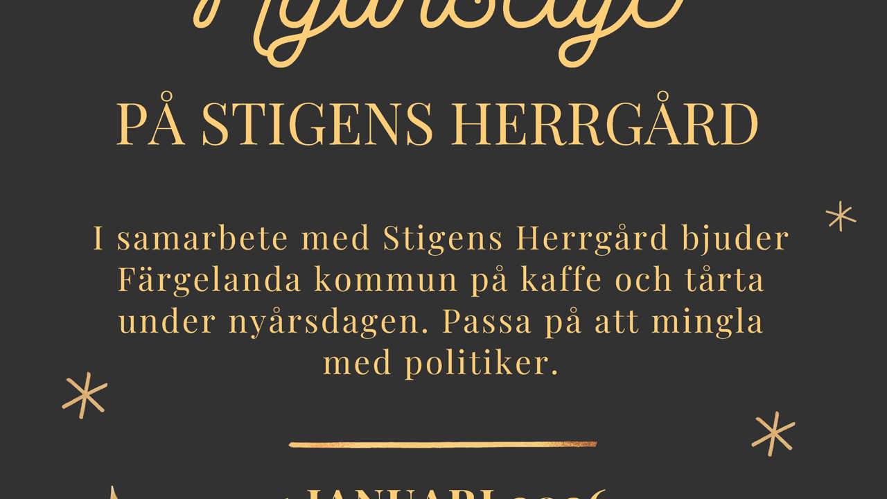 Nyårsfika På Stigens Herrgård 2026