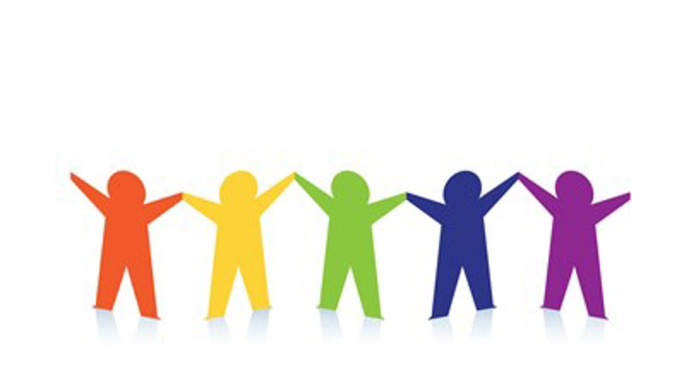 3117423 Abstract Colorful Paper People Isolated On White