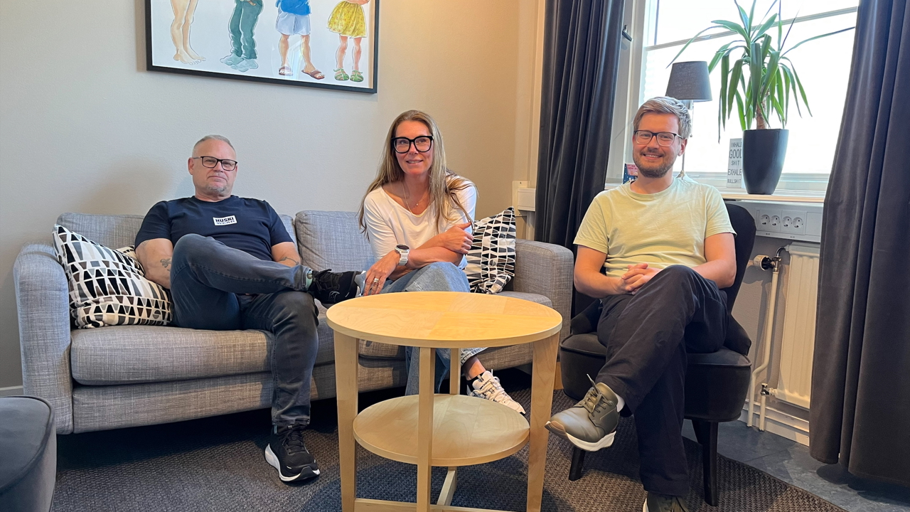 Familjebehandlarna i Färgelanda, Anders Thorild, Sandra Blomhag och Per Dewill